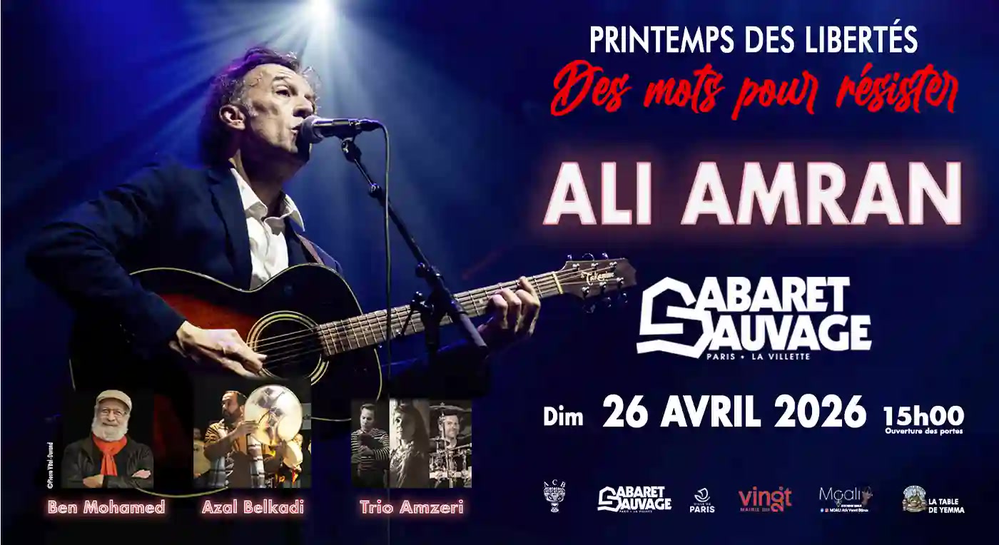 Affiche concert Ali Amran