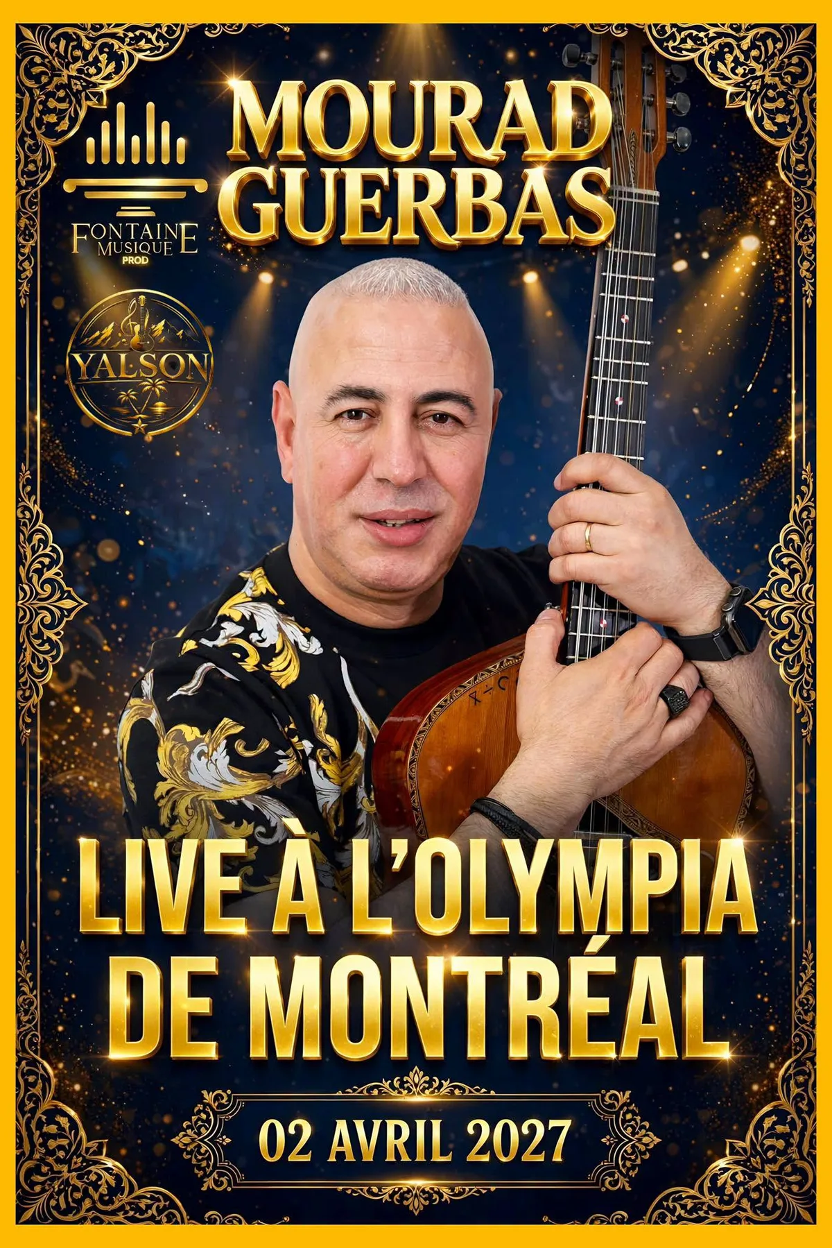 Affiche Mourad Guerbas live à l'Olympia de Montréal le 2 avril 2027