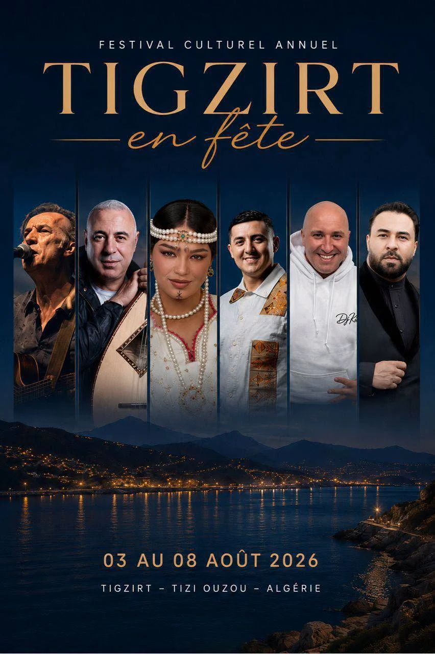 Affiche du festival Tigzirt en Fête - 3 au 8 août 2026